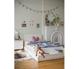 River Twin Bed White/Birch - Oeuf NYC